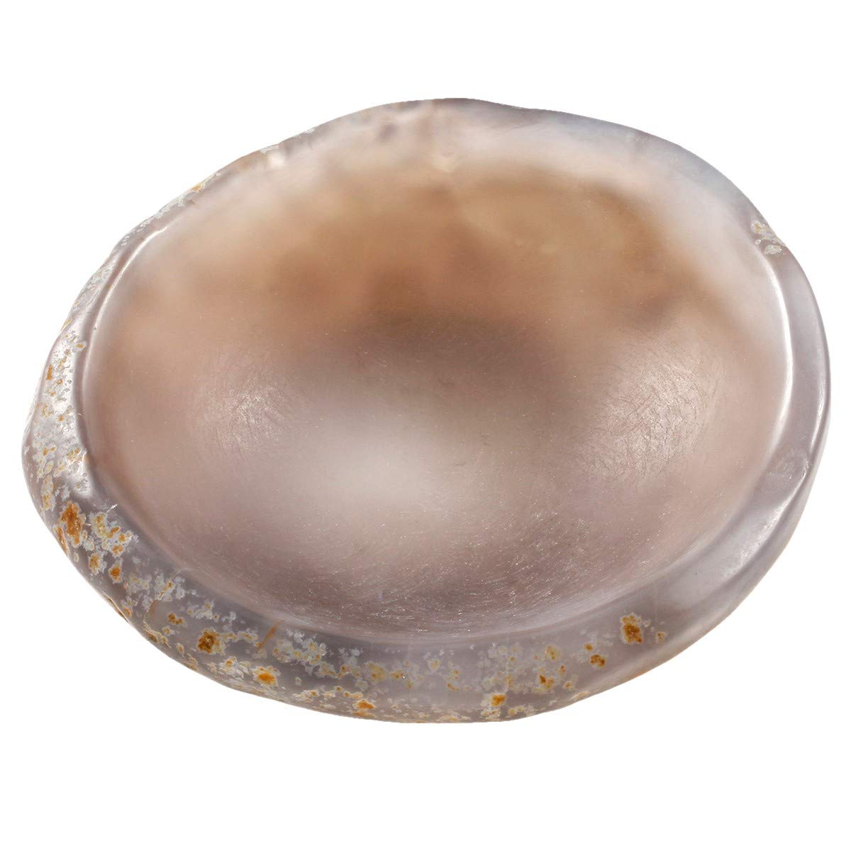 mookaitedecor Natural Agate Crystal Stone Bowl Decorative Crystal Bowl Room Decor Healing Crystal Stone Gift Jewellery Dish Tealight Candle Holder Air Plant Holder