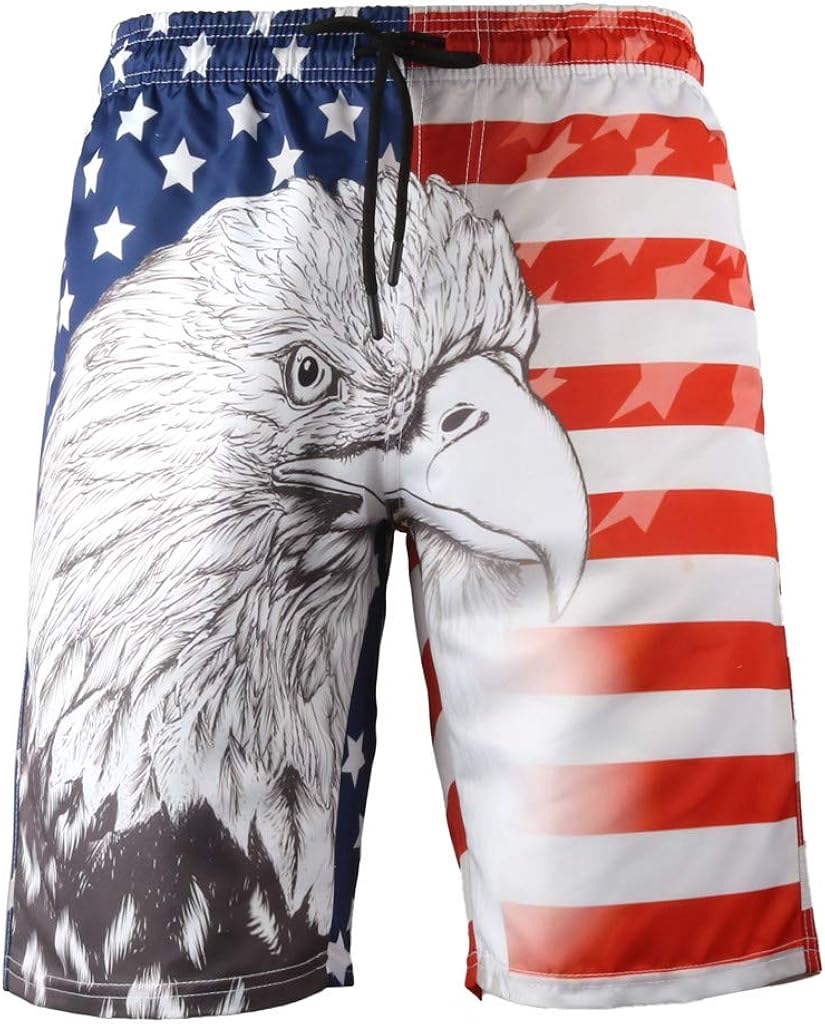 DIOMOR 2020 Fashion 3D Print Beach Shorts for Men Casual Outdoor Plus Drawstring 9" Inseam Swim Trunks Bathing Suits | 