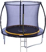 KANGA 8ft Trampoline with Enclosure, Ladder & Anchor Kit (Curved) Round view 2