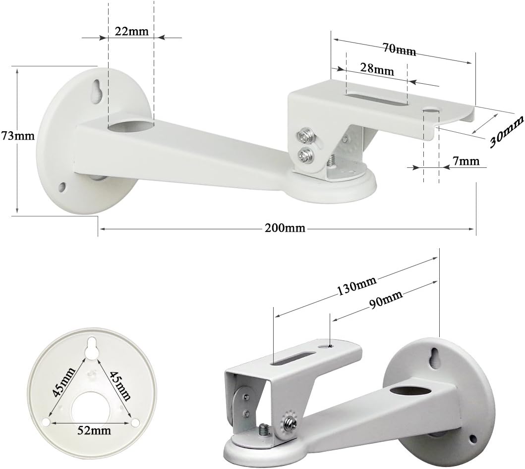Angle Adjustable Projector Mount,LANMI Mini Projector Wall Mount, Projector Hanger with Load 11 lbs Length 7.87" 360 Degree: Electronics