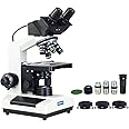 OMAX MD827S30-PHD 3MP Digital Integrated Microscope - 40X-2000X Magnification - Compound Binocular Microscope with Phase-Contrast Kit & Halogen Illumination