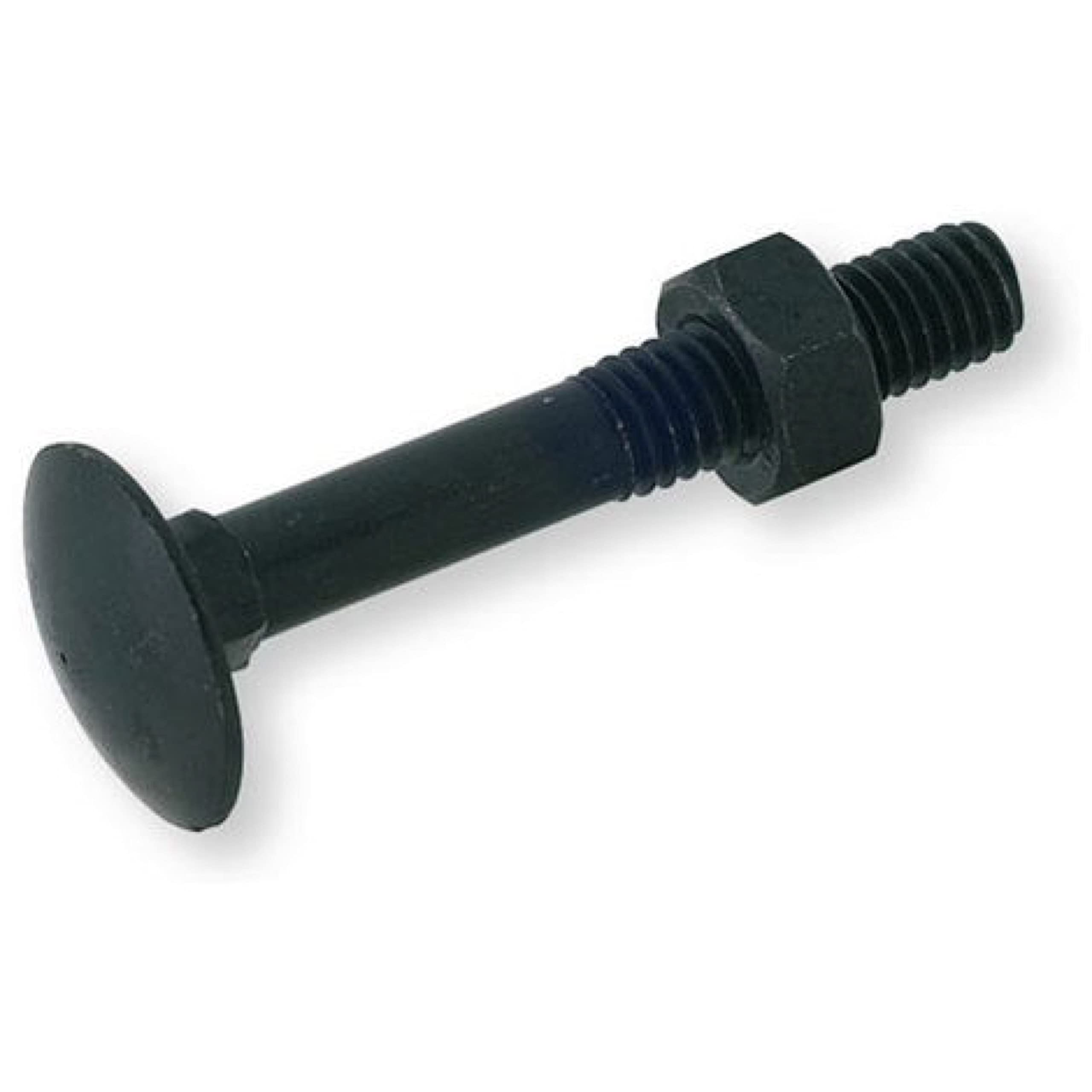 Lennie BTRCC0705006B Round Head Square Neck Bolt – Black Zinc Plated – Box of 200