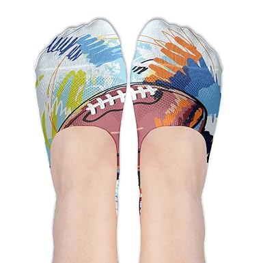 Diamond Shape Rugby Ball Sketch With Colorful Doodles