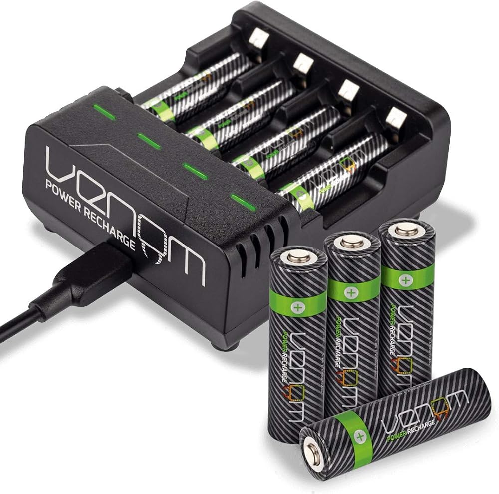 Venom Rechargeable Batteries Plus Charging Dock AA AAA 2100mAh 800mAh
