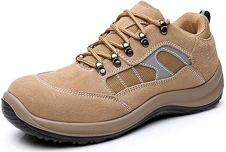 Amazon Co Jp 作業靴 メンズ 安全靴 安全ブーツ スニーカー レースアップ ロートップ アンチスリップ 断熱 油と汚れに強い つま先保護 大 溶接 鍛冶屋 建設現場 アウトドア ハイキング Color ブラウン Size 23 5 Cm ホーム キッチン