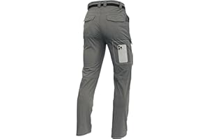 LINLANG EN Men's Lightweight Hiking Cargo Pants Waterproof Quick Dry Travel Fishing Climbing Work Outdoor Pants