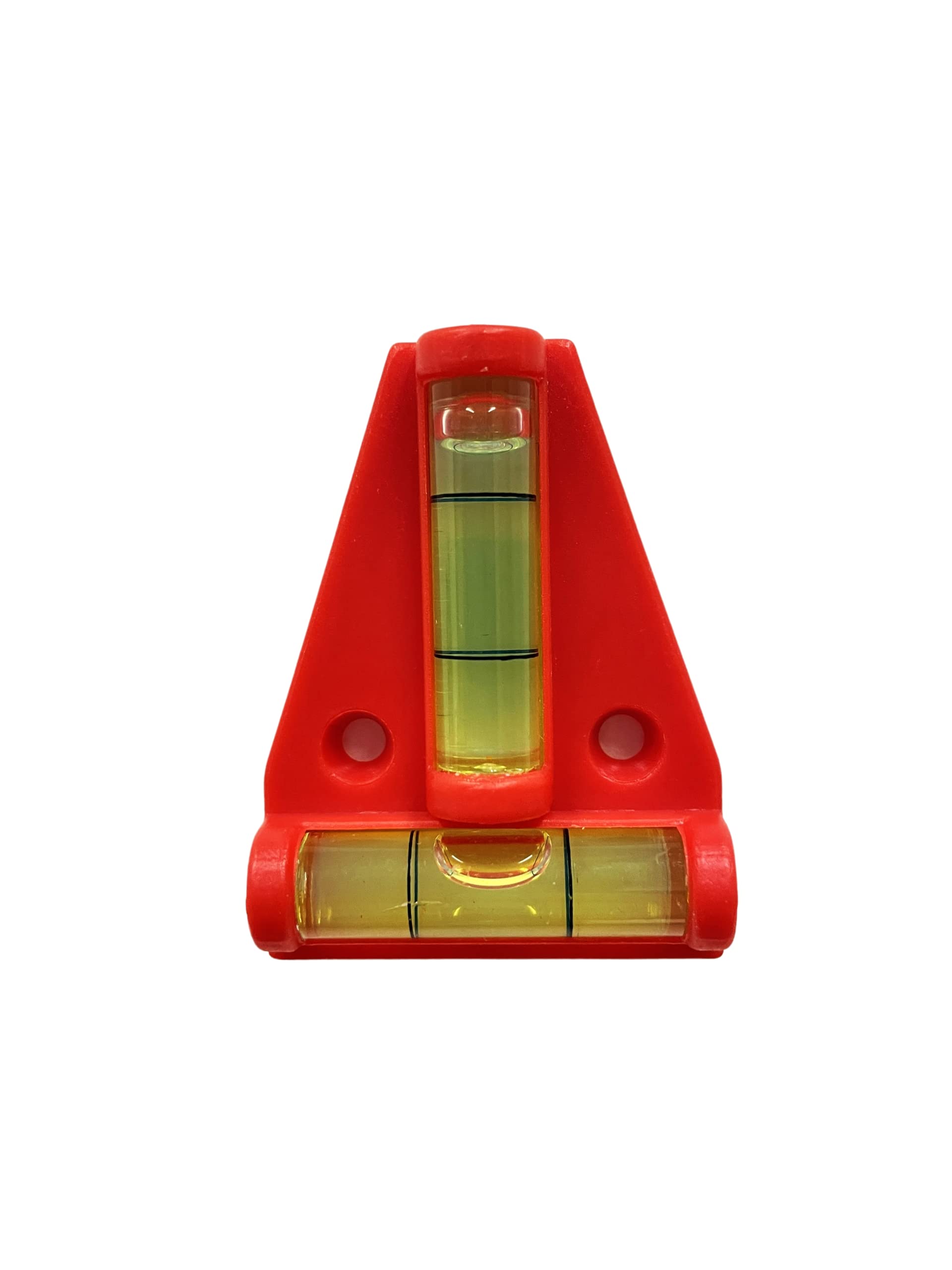 SoSupplies Mini Red Spirit Level 2 Way Mini Caravan Levelling Aid Indicator Small T Shaped Bubble Levelling Tool for On-The-go Measuring