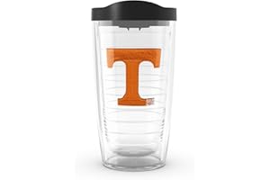 Tervis Made in USA Double Walled University of Tennessee Volunteers Insulated Tumbler Cup Keeps Drinks Cold & Hot, 16oz, Primary Logo