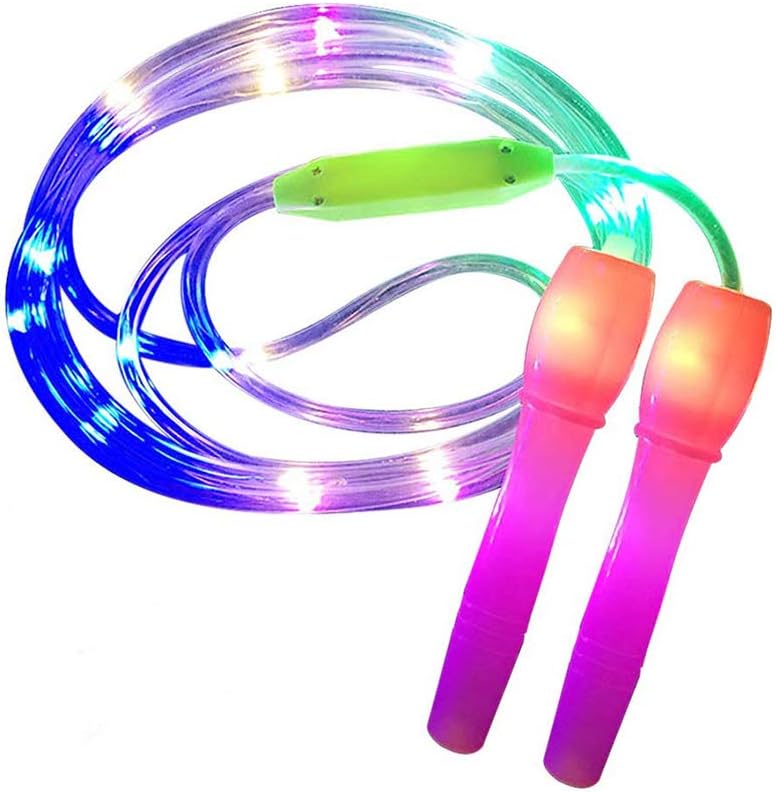 Bireegoo Fitness Skipping LED Flashing Light Jump Rope Glow Skipping