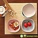 ZBGOROW Bamboo Fiber Side Dishes | 3.7 inch, 3.5 ounce, BPA-Free and Eco-Friendly Sauce Plates | Small Dipping Bowl Set of 4 in 4 Assorted Color