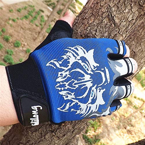 Sale! Teresamoon Antiskid Cycling Bike Gym Fitness Sports Breathable Wolf Head Gloves - Thumbnail 5