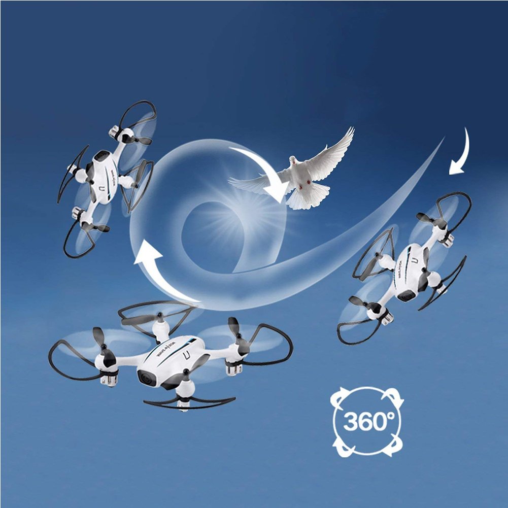 Drone with Camera, Winglescout FPV RC Quadcopter with 720P HD  WIFI Live Video Camera , Remote Control Helicopter with Altitude Hold and Trajectory Flight for Beginners and Kids