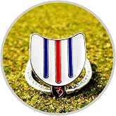 BIRDIE79 Birdie Marker Golf Ball Marker, Triple Track Design | Adjustable Tilt, Vision-Enhancing Cubic Beads, Better Putting Alignment