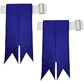 Men's Men's Tartans Kilt Flashes with Heavy Buckle Elastic Adjusters Fit