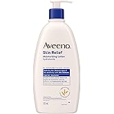 Aveeno Skin Relief Moisturizing Lotion, Shea Butter, Dimethicone, Triple Oat, Itchy, Dry Skin Body Moisturizer, Fragrance Fre