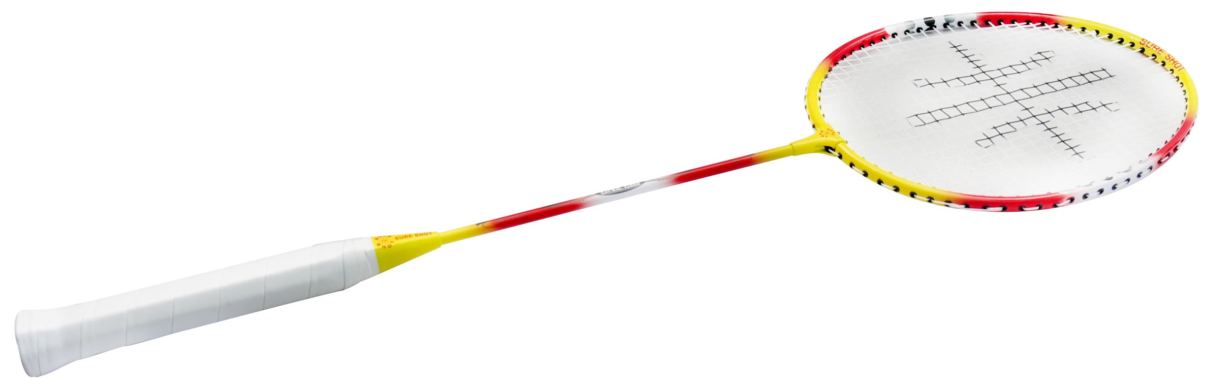 Sure Shot Beijing Adult Badminton Racket, Yellow/Red/Silver, 26.35 Inch