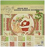 Graphic 45 Twas The Night Before Christmas Paper Pad, 12 by 12-Inch
