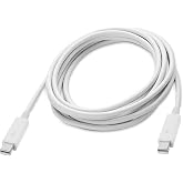 cablecc 2m Thunderbolt Port to Thunderbolt Male to Male Video Data Cable for MacBook 2013 2014 2015 (200cm)