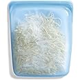 Stasher Premium Silicone Reusable Food Storage Half Gallon Bag, Blue, Microwave, Sous Vide, Dishwasher, Oven and Freezer Safe, BPA Free, Leak-free, Eco-friendly, 64 Oz