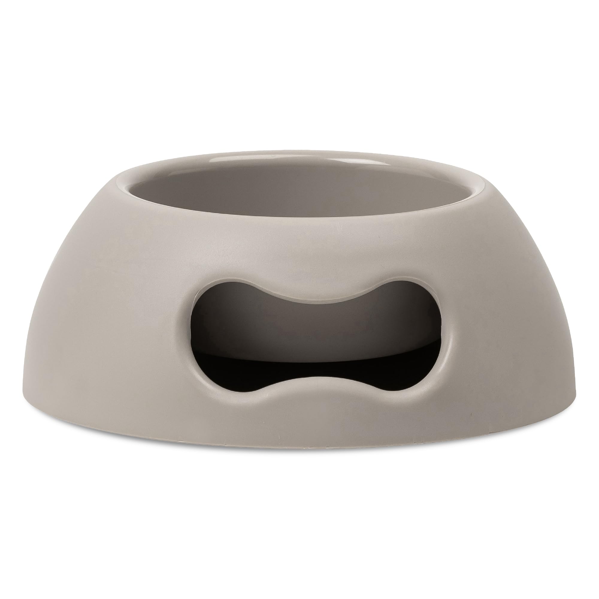 United Pets Pappy Small Dog and Cat Bowl, EcoFriendly, Italian Design, Made in Italy, Grey, Bowl for Small Dogs and Cats, Capacity 350ml (12 oz)