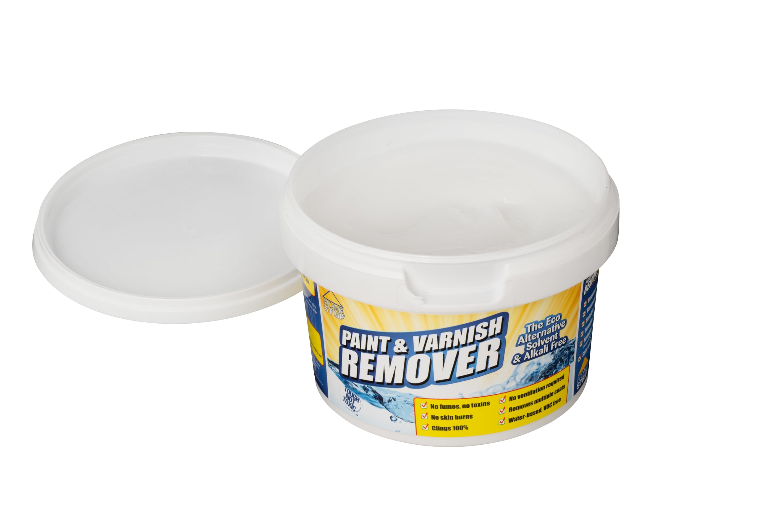 Home Strip Paint & Varnish Remover - Water Based, Toxic & Solvent Free Paint Stripper for Ceramic, Concrete, Wood, Plaster, Masonry (500ml)