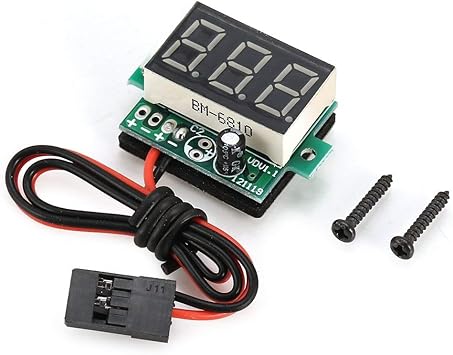 Detector de medidor de detección de batería de Litio a Bordo 3.6V ~ 30V Rango de Voltaje Pantalla LED para Modelos RC Repuestos de Bricolaje Kaemma (Color: Verde): Amazon.es: Electrónica