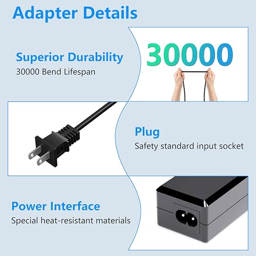 thumbnail interactive-video image 1 of 19.5V AC Adapter / Power Supply For LG 29UM68-P, 34UM68-P, 29UM69G-B, 34GP63A Monitors 1 of 4