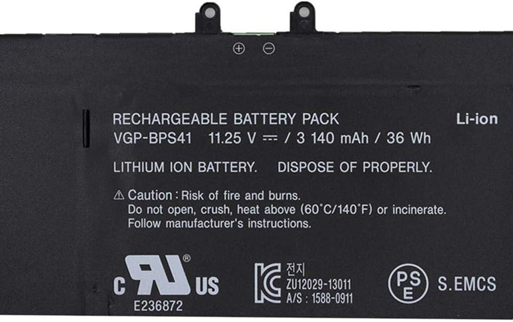 XITAIAN 11.25V 36Wh 3140mAh VGP-BPS41 BPS41 Replacement Battery for Sony Vaio Flip 13 SVF13N SVF13N13CXB SVF13N18SCB SVF13N17SCB SVF13NA1PT - Image 5
