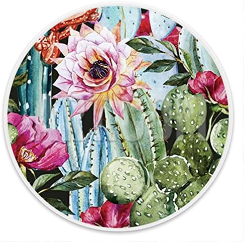 Personalized Cell Phone Stand, Pop Expanding Mount Holder and Grip Socket for Smartphones and Tablets - Vintage Watercolor Cactus Bloom Ink White