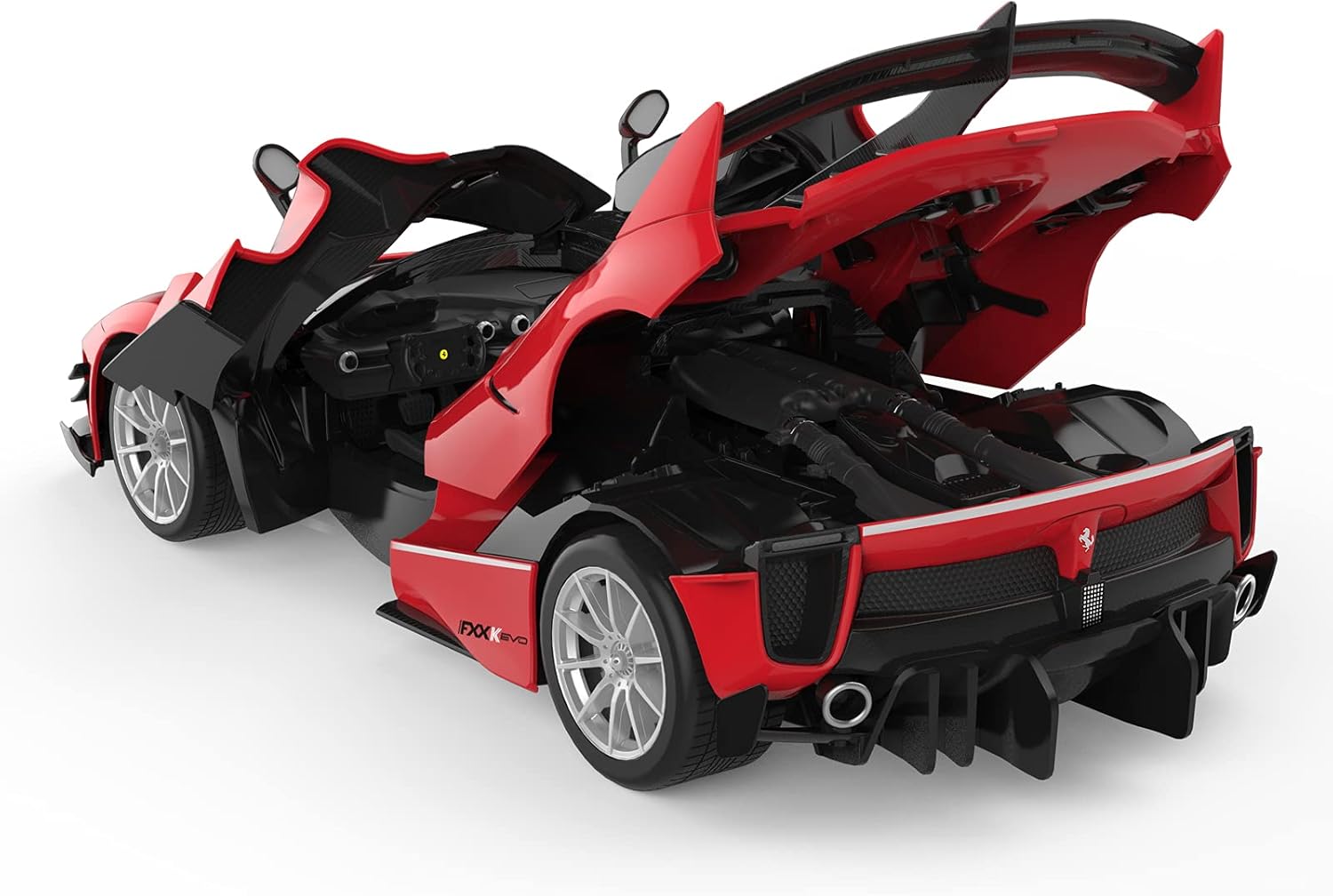 Amazon Com Rastar Rc Car Kits To Build 1 18 Ferrari Fxx K Evo Rc Car Assembly Building Kit With Remote 92pcs Diy Stem Kits For Kids Ages 8 Toys Games