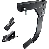 SUONE Mounted Trencher 3 Point Hitch Fit for ATV/UTV Tractor with 2pcs Replaceable Teeth, Hitch Lawn Ripper,Heavy Duty Subsoiler,Adjustable 16" Trenching Shank Plow