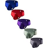 iKingsky Men's Sexy Cheeky Boxer Briefs Lift Pouch Thong Underwear Brazilian Back Under Panties for Men