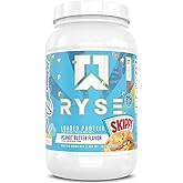 RYSE Loaded Protein Powder - Skippy Peanut Butter - 25g Whey Protein Isolate & Concentrate with Prebiotic Fiber & MCTs - Low Carb, Low Sugar, Digestive-Friendly - 27 Servings / 2 lb Tub