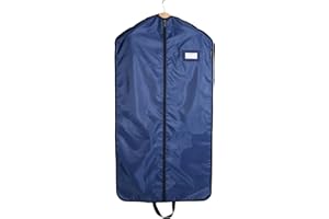 Covermates Keepsakes Garment Bag Set - Premium Polyester - Full Length Zipper - ID Window - Carrying Handles - Closet Storage, Blue