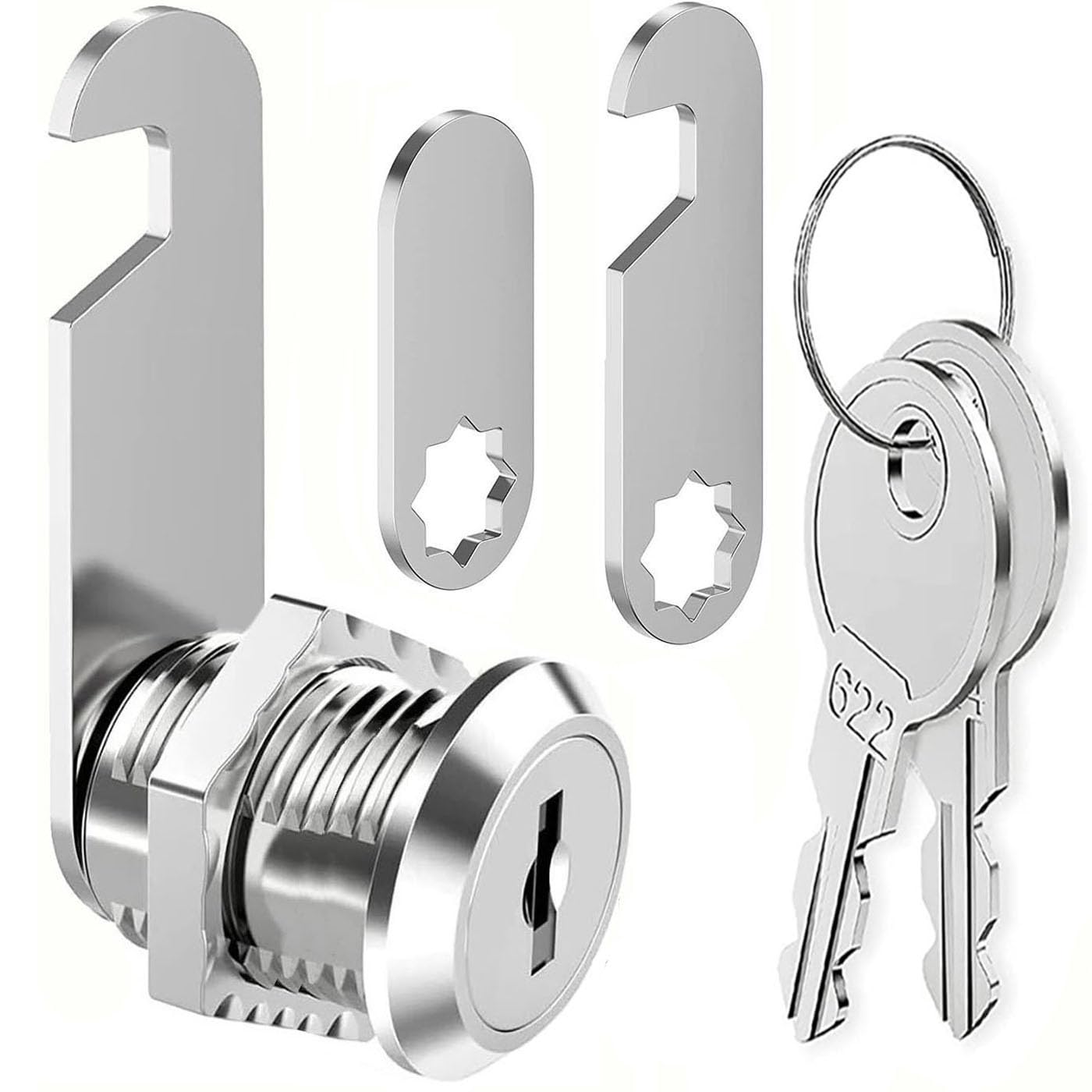 ZiYuya 25mm Mailbox Lock with Key Different, Lock for RV Storage Cabinet Cam Letterbox Drawer Dresser Cupboard Door Postbox Furniture Door Locker Locks