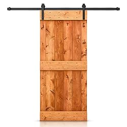 48 in. x 84 in. Distressed Mid-Bar Series Red