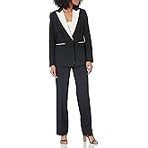 Le Suit Womens Women's One Button Blazer & Pant, 2pc Set