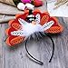 UNOMOR 2 PCS Handmade Turkey Headband for Thanksgiving Day, Turkey Trot, Family Party Costume Accessories