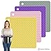 PratiPad 4-in-1 Multipurpose Silicone Pot Holders, Trivets, Jar Openers, Spoon Rests - Set of 4 - Purple/Grey/Yellow/Pink