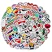 100 PCS Fashion Street Logo Stickers Cartoon Waterproof Stickers Car Laptop Helmet Luggage Vintage Skateboard Wall Decor Gift for Adult