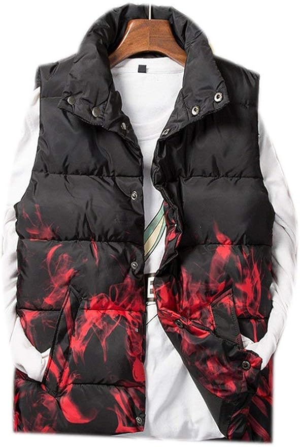 HaiDean Vest Mens Black Vests with Quilted Modern Pockets Casual Vest