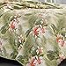 Tommy Bahama Topical Orchid Collection Quilt Set-100% Cotton, Reversible, Ideal for All Seasons, Pre-Washed for Added Softness, King, Green (Tropical Orchid Green, King)