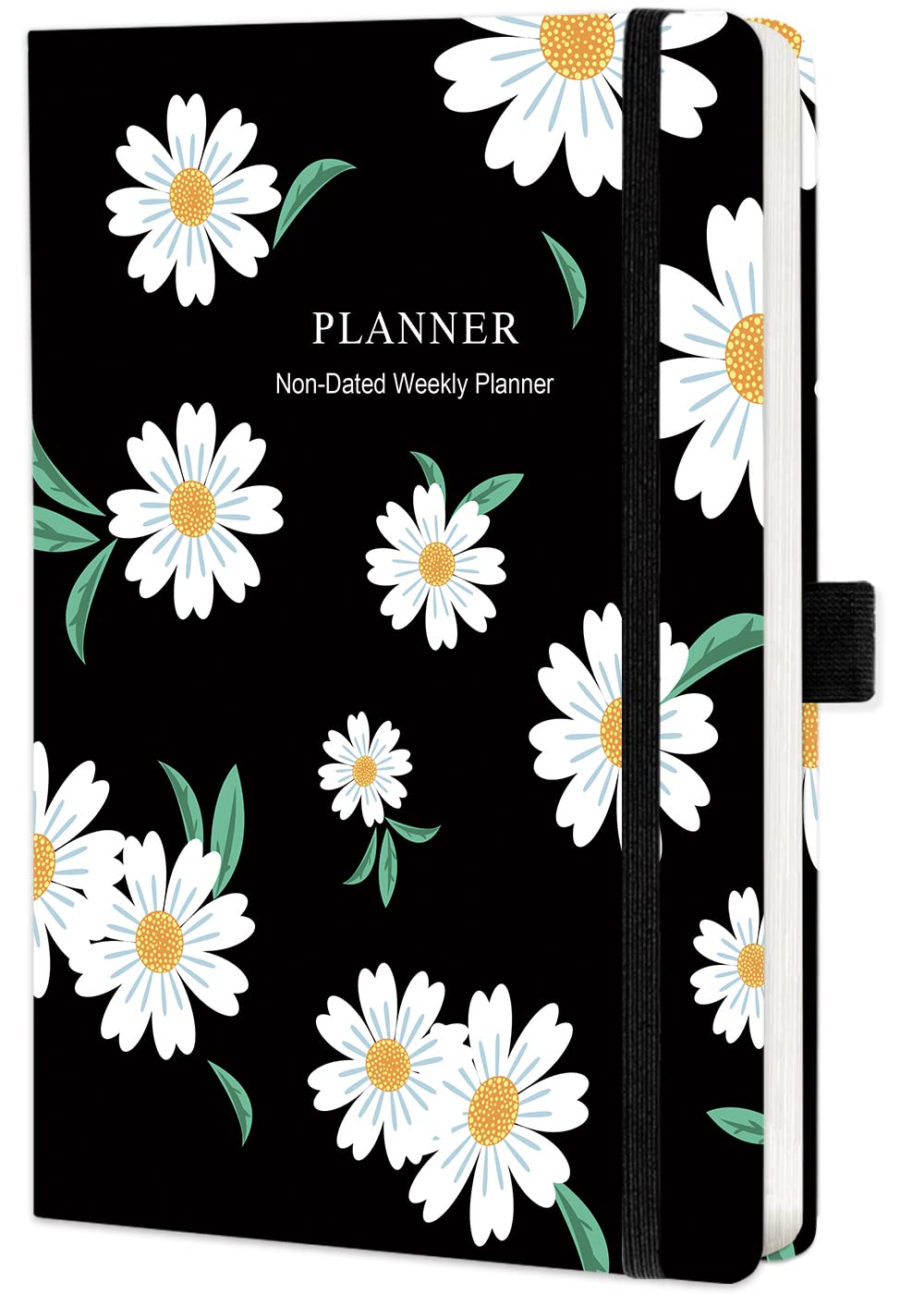 NectaRoy Non-Dated Weekly Monthly Planner, Undated Diary Journal to Increase Productivity, Time Management and Hit Your Goals, Lasts 1 Year, 8.3''x 6.1''
