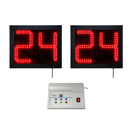 GAN XIN 2 Units Basketball Timer Shot Clock & Controller,14/24 Seconds ...