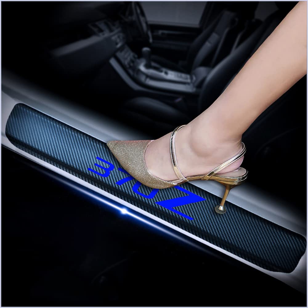 kaiweiqin 4Pcs Car Door Sill Scuff Plate Cover for