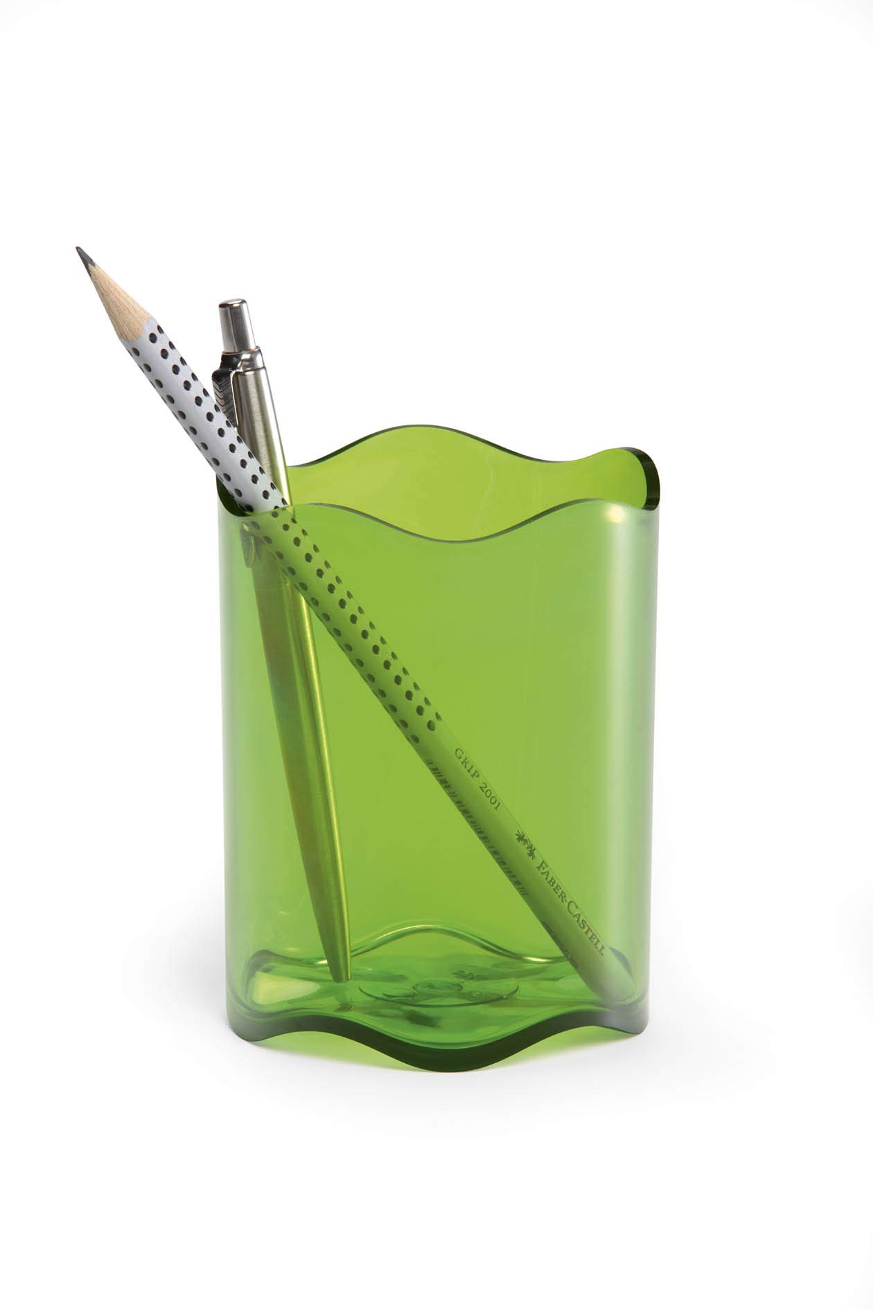 Durable Trend Pen Cup - Translucent Light Green