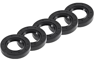 REPAIROCK Universal Oil Seal TC Double Lip W Steel Spring Seal Ring Rotary Shaft Seal 30x52x10mm High Pressure NBR Rubber Bla