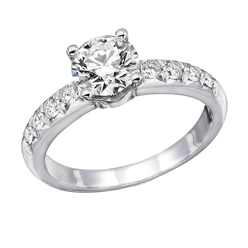 Solitaire Ring Diamond Ring Price Amazon Swarovski Element