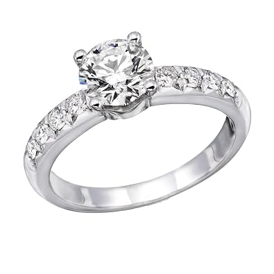 7.7 cttw IGI Certified Diamond Engagement Ring in 74K White Gold ... 7.7 cttw IGI Certified Diamond Engagement Ring in 74K White Gold ...