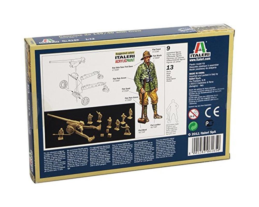 Italeri 1:72 - WWII Cannone Da 149/40 With Crew
